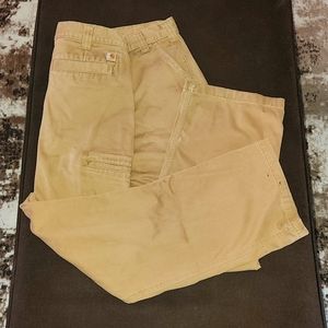 Men's Carhartt Relaxed Fit Twill Utility Work Pants 40 x 30 - Like New Condition